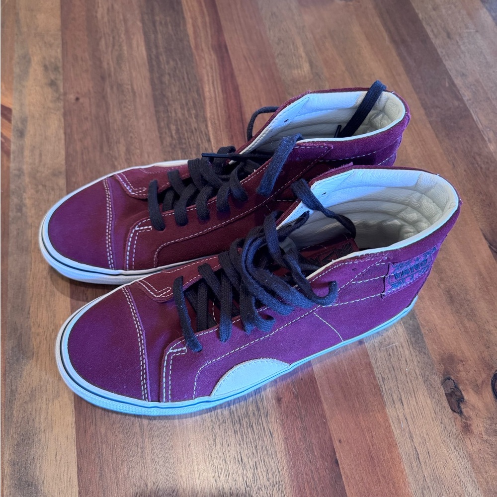 Vans Burgundy High-Top Sneakers